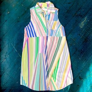 Amanda Uprichard multi colored mini dress